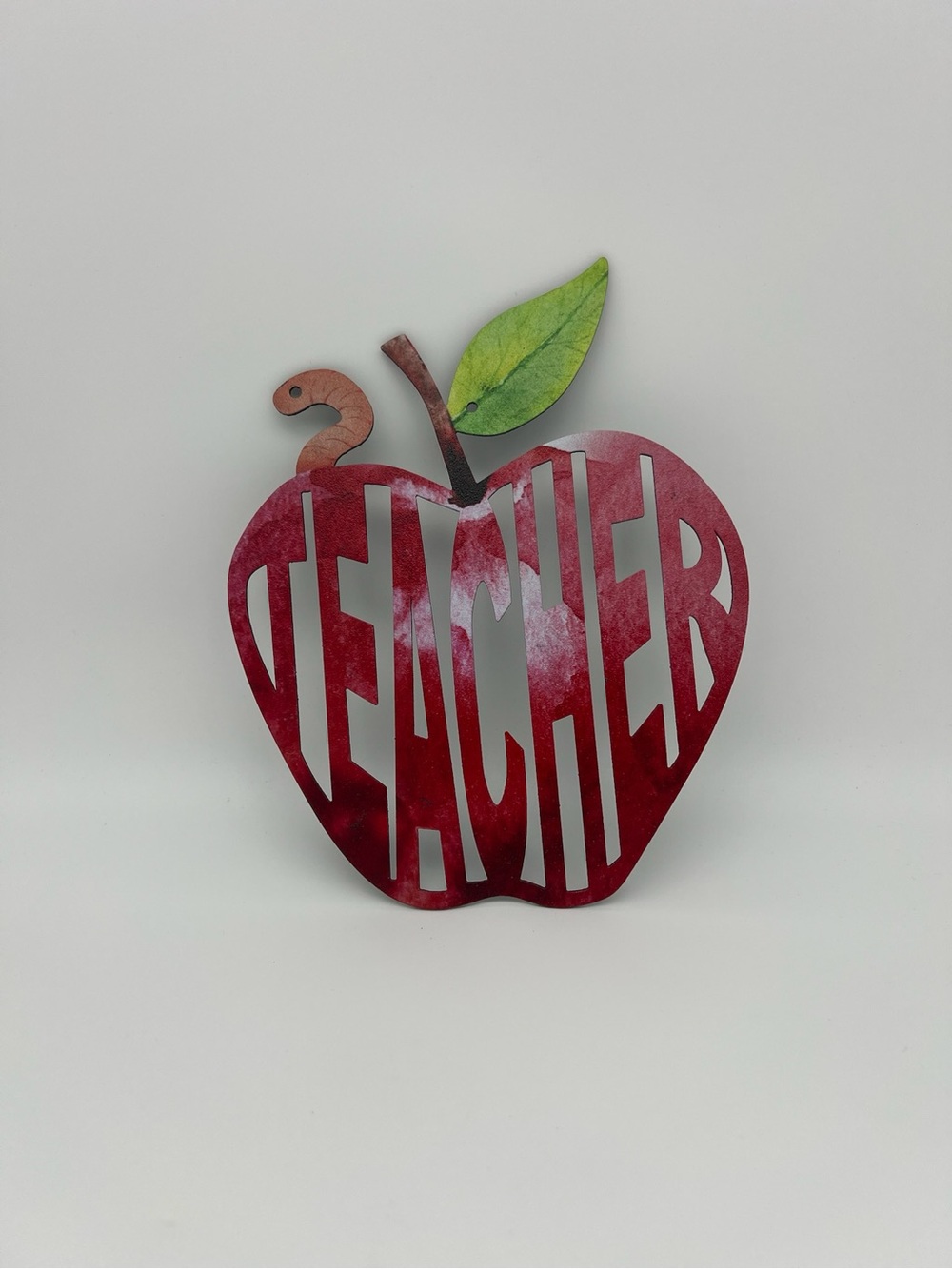 Teacher Apple Wall Decor - Red